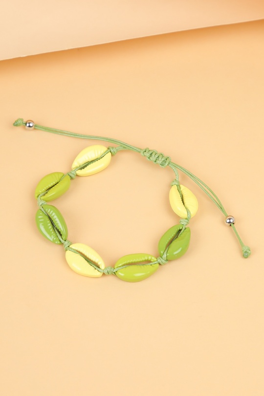 Bracelets Accessoires Bleu LOLO & YAYA BR-COQUILLAGE-EMAIL Efashion Paris