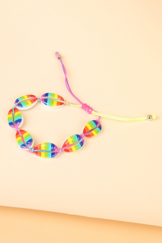 Bracelets Accessoires Bleu LOLO & YAYA BR-COQUILLAGE-EMAIL Efashion Paris