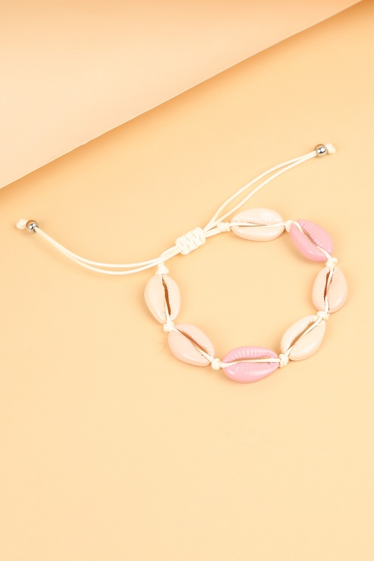 Bracelets Accessoires Bleu LOLO & YAYA BR-COQUILLAGE-EMAIL Efashion Paris