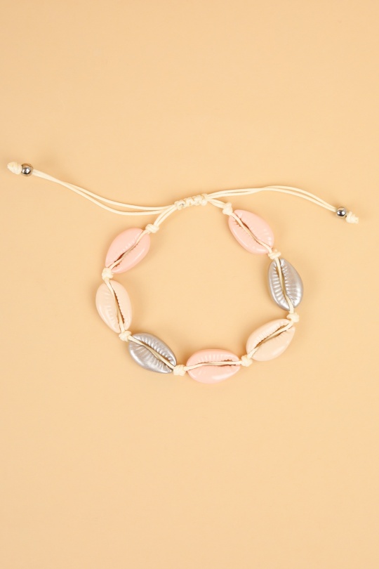 Bracelets Accessoires Bleu LOLO & YAYA BR-COQUILLAGE-EMAIL Efashion Paris