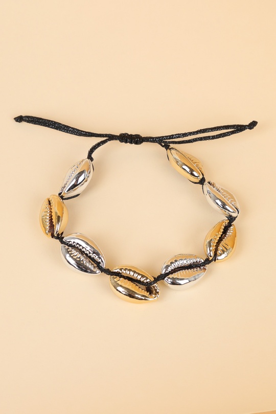 Bracelets Accessoires Bleu LOLO & YAYA BR-COQUILLAGE-EMAIL Efashion Paris