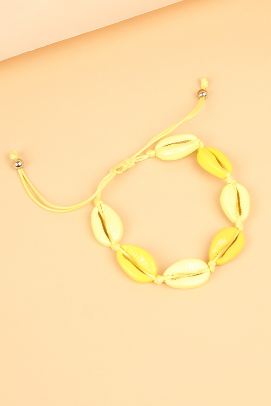 Bracelets Accessoires Bleu LOLO & YAYA BR-COQUILLAGE-EMAIL Efashion Paris