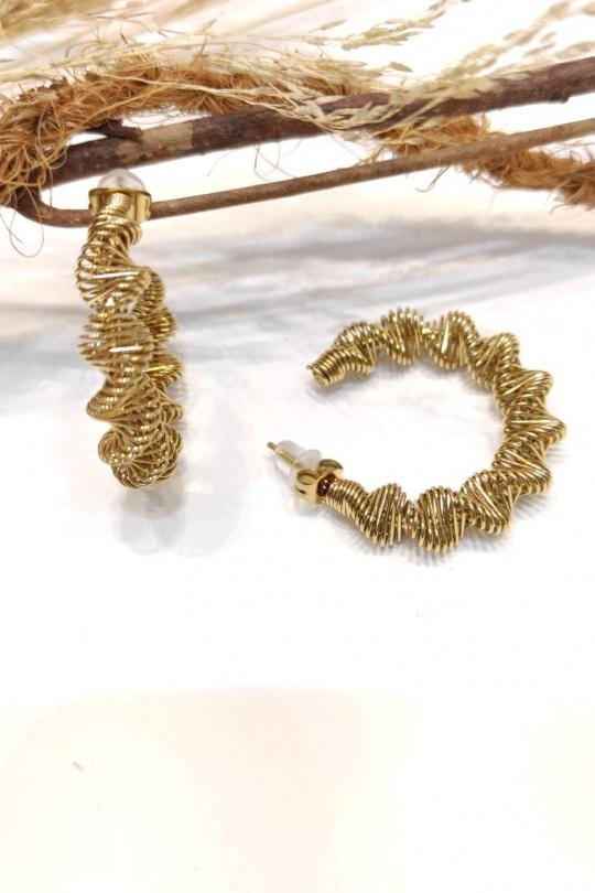 Boucles d'oreilles Accessoires Doré LOLO & YAYA 42881 Efashion Paris