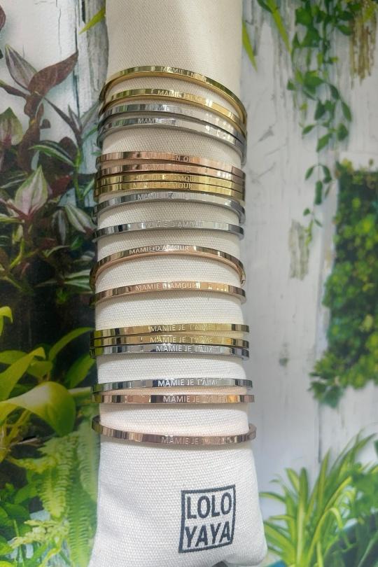 Bracelets Accessoires Multicolore LOLO & YAYA LOT-JONC-MAMIE Efashion Paris