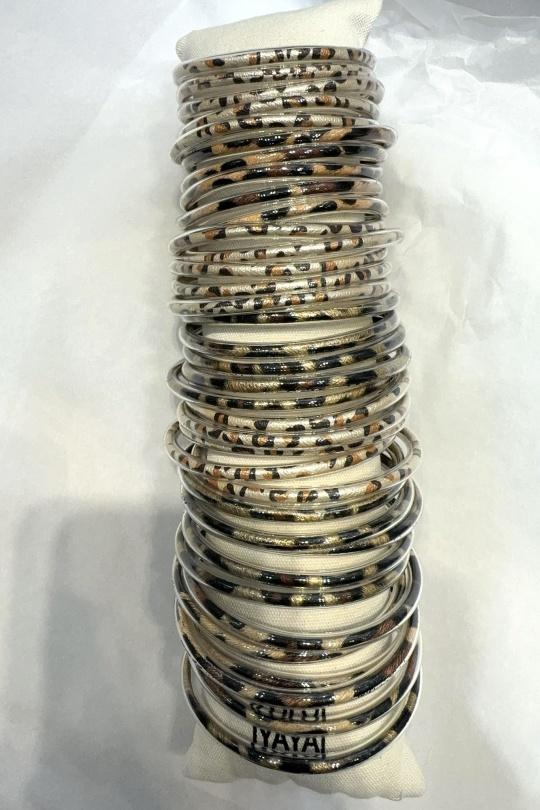 Bracelets Accessoires Brun LOLO & YAYA LOT-BOUDDHISTE-LEOPARD Efashion Paris