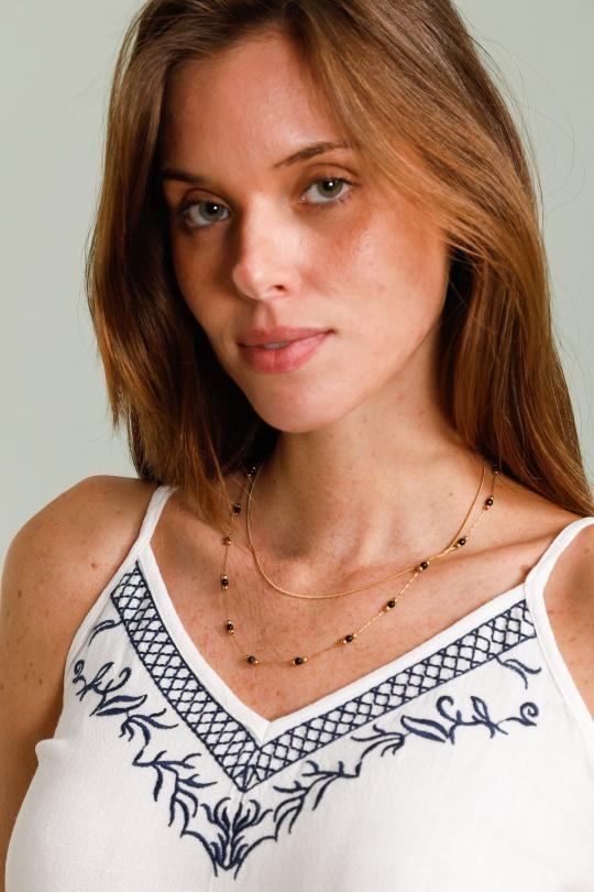Colliers Accessoires Noir LOLO & YAYA 45368CO Efashion Paris