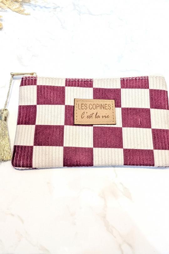 Clutch bags Bags Burgundy LOLO & YAYA 46097 Efashion Paris