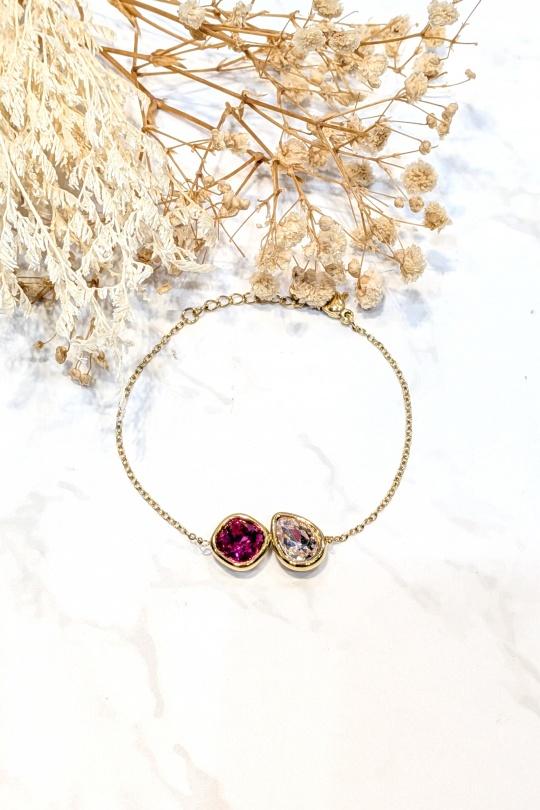 Bracelets Accessoires Rose LOLO & YAYA 46162BR Efashion Paris