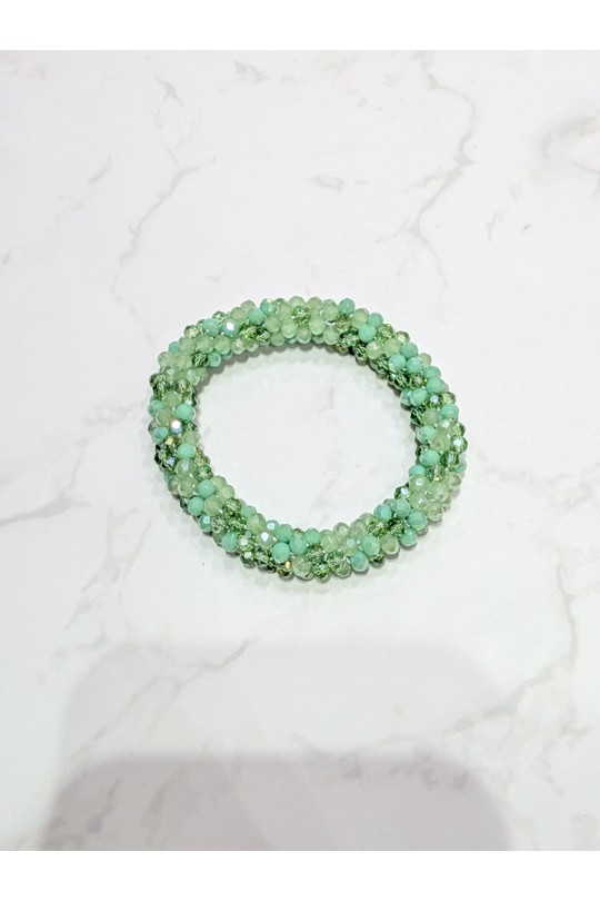 Bracelets Accessories Bicolore LOLO & YAYA CRYSTAL-2026-VERT Efashion Paris