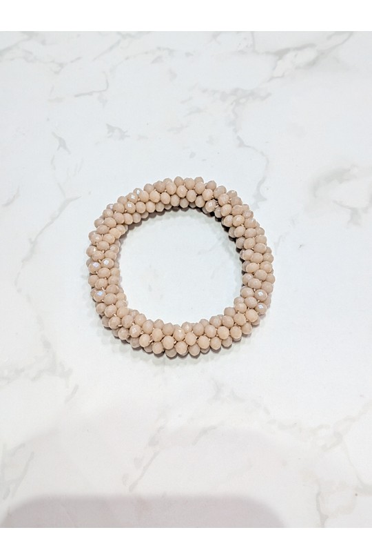 Bracelets Accessoires Vanille LOLO & YAYA CRYSTAL-2026-BEIGE Efashion Paris