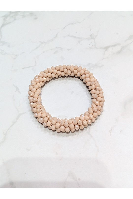 Bracelets Accessoires Vanille LOLO & YAYA CRYSTAL-2026-BEIGE Efashion Paris