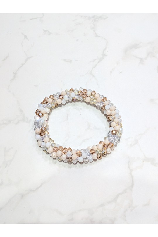 Bracelets Accessoires Vanille LOLO & YAYA CRYSTAL-2026-BEIGE Efashion Paris
