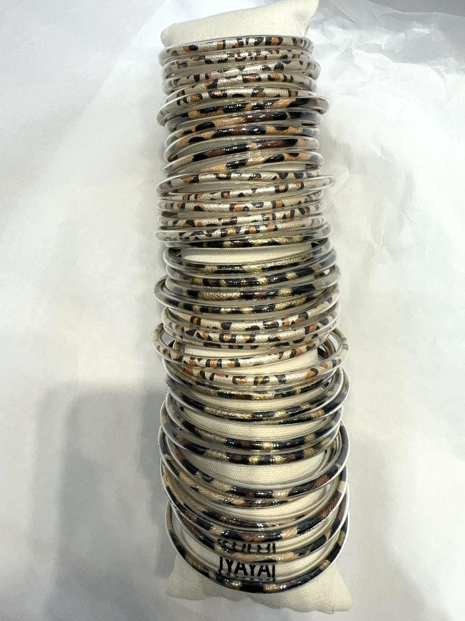 Bracelets Accessoires Brun LOLO & YAYA LOT-BOUDDHISTE-LEOPARD #c Efashion Paris
