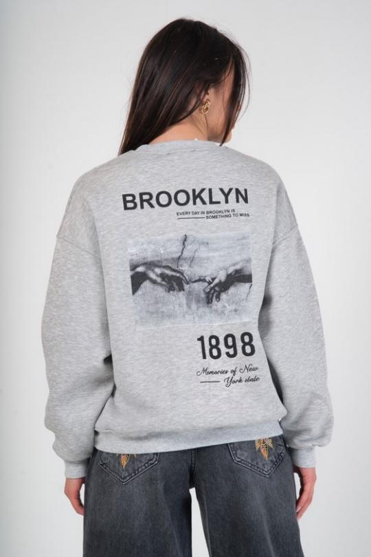 Sweats Women Light-grey (Maxmila) BROOKLYN SWEAT Efashion Paris