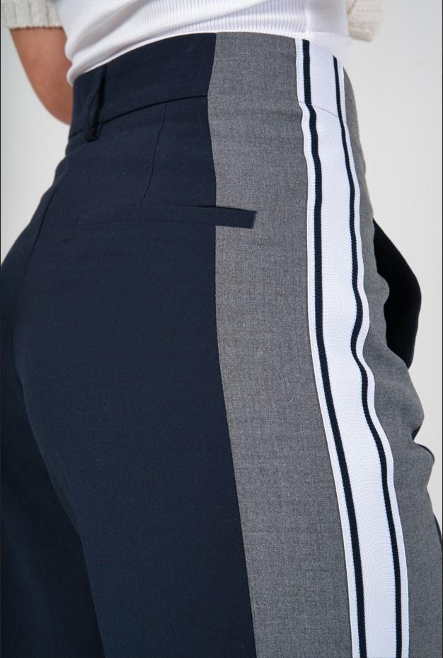 Pantalons Femme Marine (Maxmila) PANTALON STRIP TAILLE HAUTE À RAYURES #c Efashion Paris