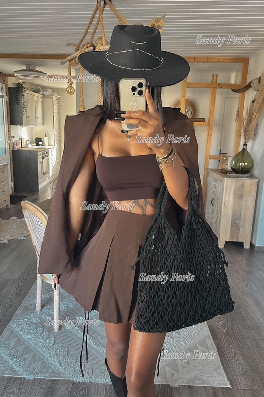 Tops Femme Noir SANDY PARIS 11722 Efashion Paris