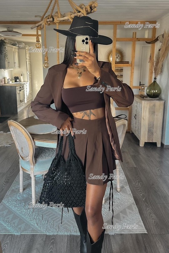 Tops Femme Noir SANDY PARIS 11722 Efashion Paris