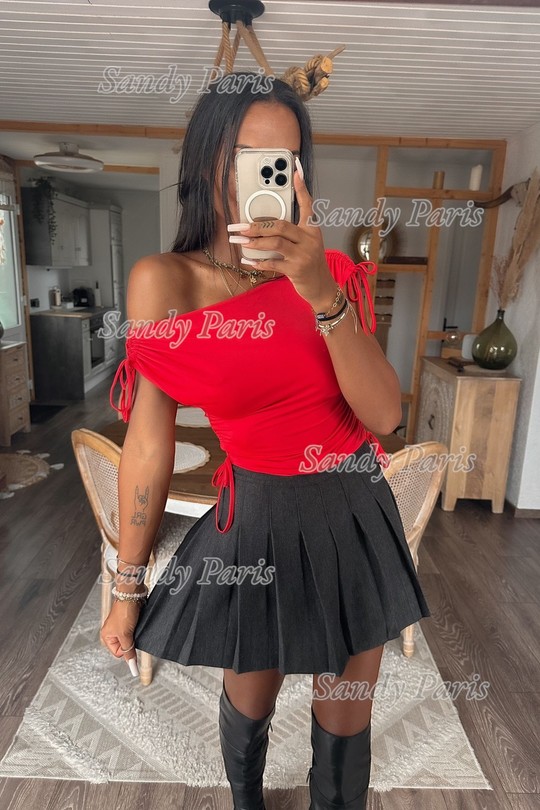 Tops Femme Rouge SANDY PARIS 11771 Efashion Paris