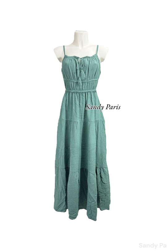 Robes longues Femme Kaki SANDY PARIS 88516 Efashion Paris