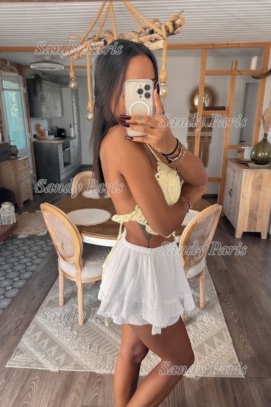 Tops Femme Jaune clair SANDY PARIS 88888 Efashion Paris