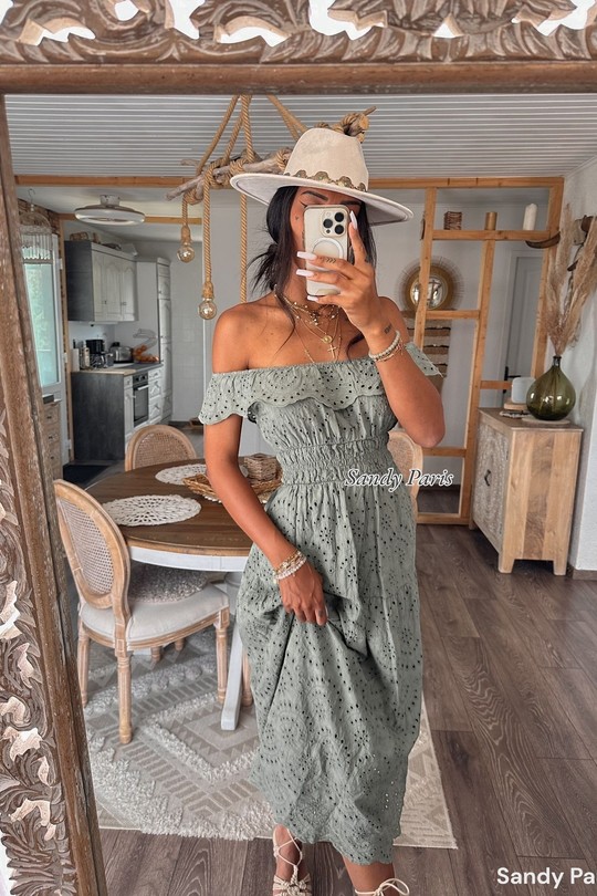 Robes longues Femme Blanc SANDY PARIS 88526 Efashion Paris