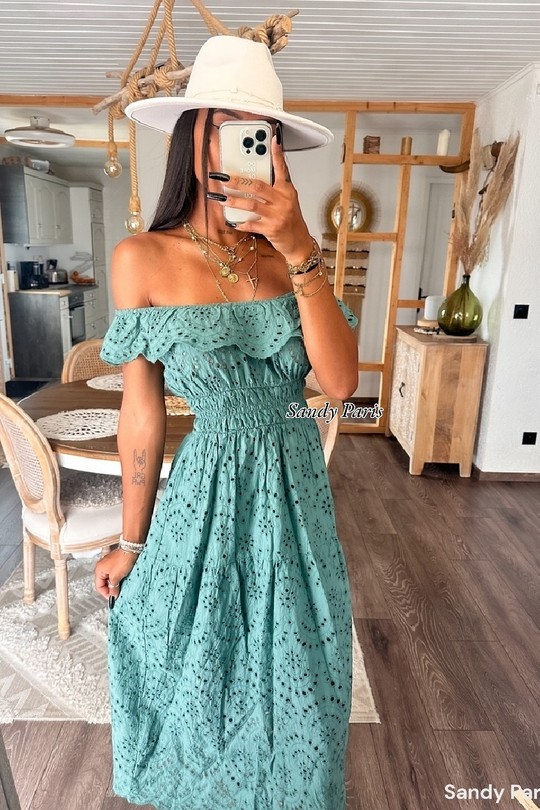 Robes longues Femme Blanc SANDY PARIS 88526 Efashion Paris