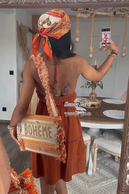 Robes courtes Femme Terracota SANDY PARIS 88509 Efashion Paris