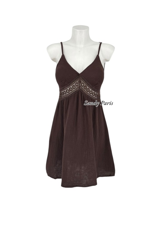 Robes courtes Femme Noir SANDY PARIS 88518 Efashion Paris