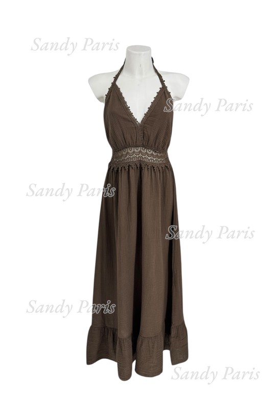 Robes longues Femme Noir SANDY PARIS 88573 Efashion Paris