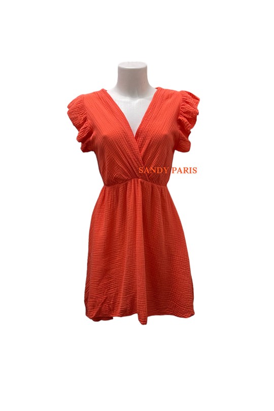 Robes courtes Femme Terracota SANDY PARIS 623 Efashion Paris