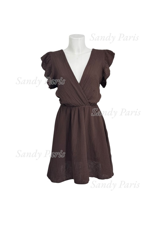 Robes courtes Femme Terracota SANDY PARIS 623 Efashion Paris