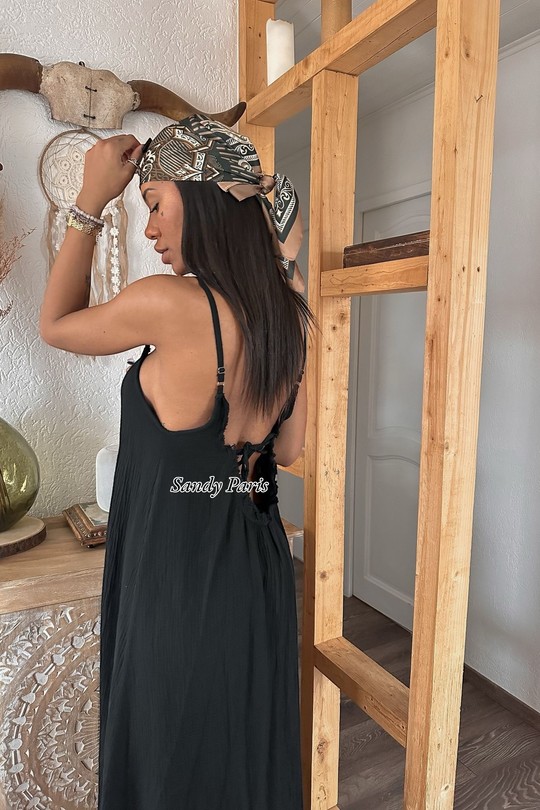 Robes longues Femme Noir SANDY PARIS 1025 Efashion Paris