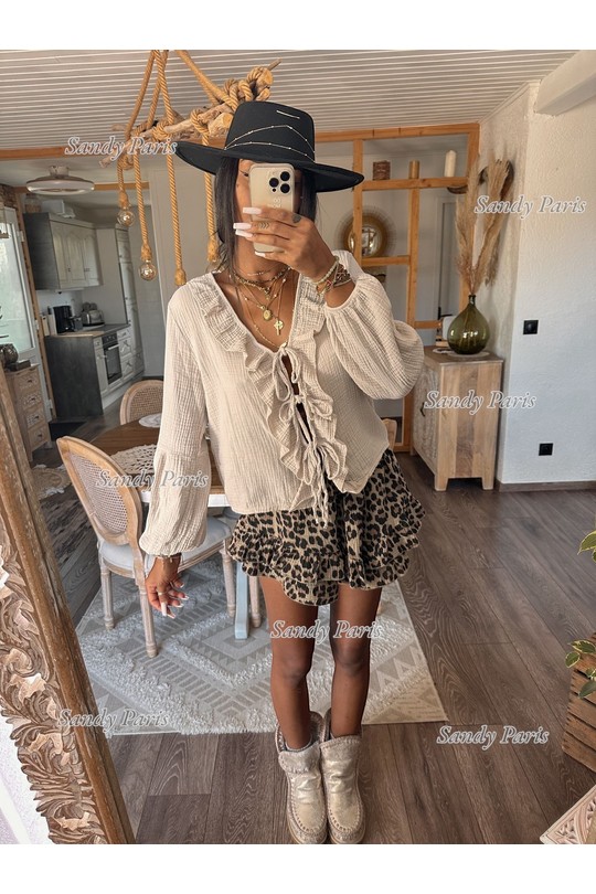 Tops Femme Beige SANDY PARIS 1079 Efashion Paris