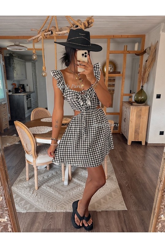 Robes courtes Femme Noir SANDY PARIS 1262 Efashion Paris