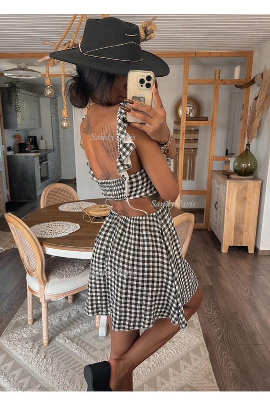 Robes courtes Femme Noir SANDY PARIS 1262 Efashion Paris