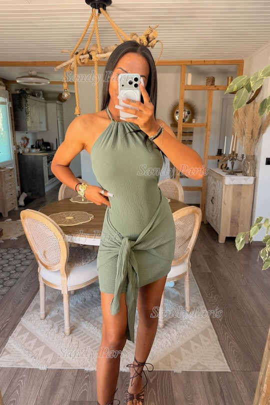Robes courtes Femme Crème SANDY PARIS 1406 Efashion Paris