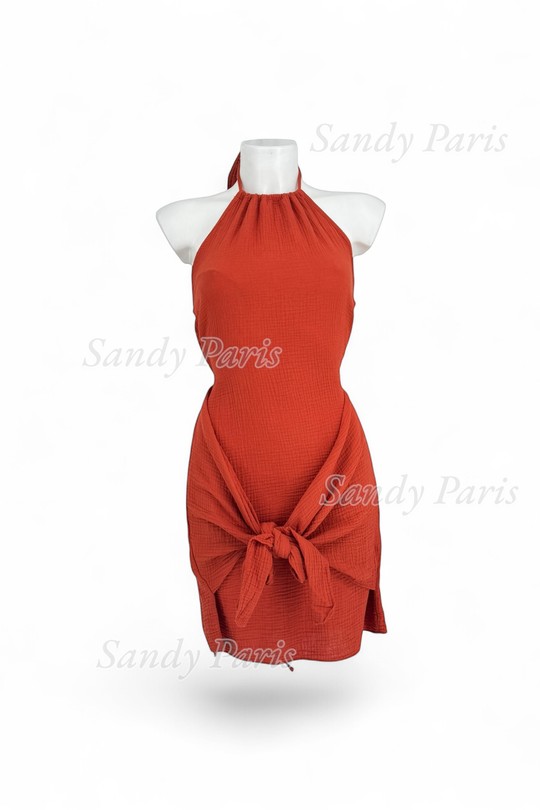 Robes courtes Femme Crème SANDY PARIS 1406 Efashion Paris