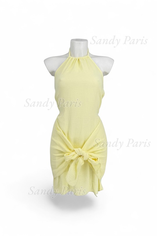 Robes courtes Femme Crème SANDY PARIS 1406 Efashion Paris