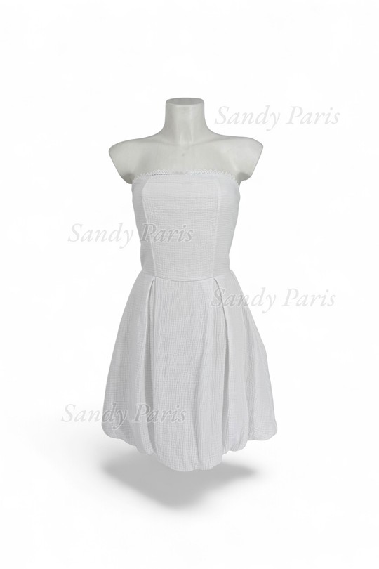Robes courtes Femme Jaune clair SANDY PARIS 26055 Efashion Paris