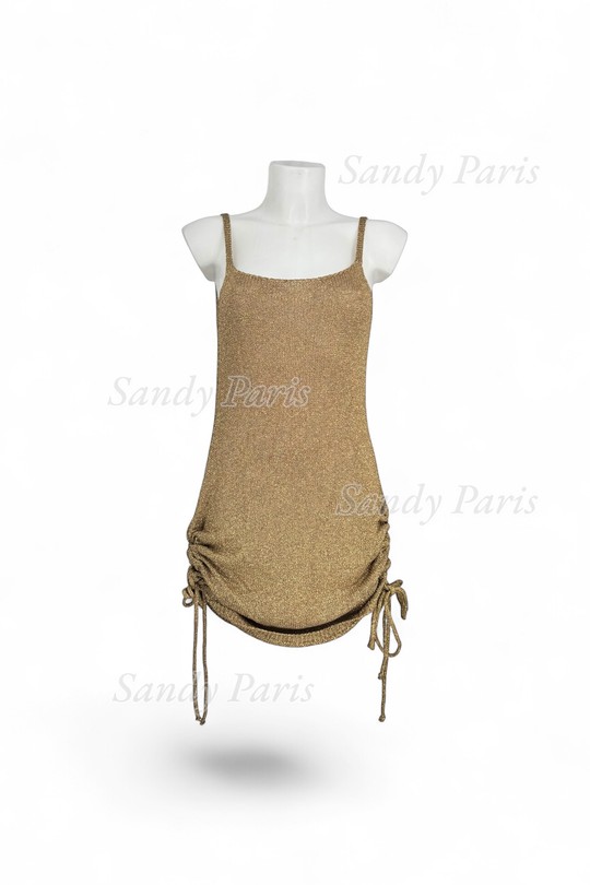 Short dresses Women Beige SANDY PARIS 3233 Efashion Paris