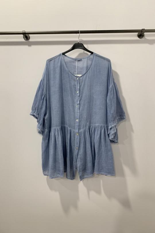 Chemises & blouses Femme Bleu jean Danny 25206 Efashion Paris