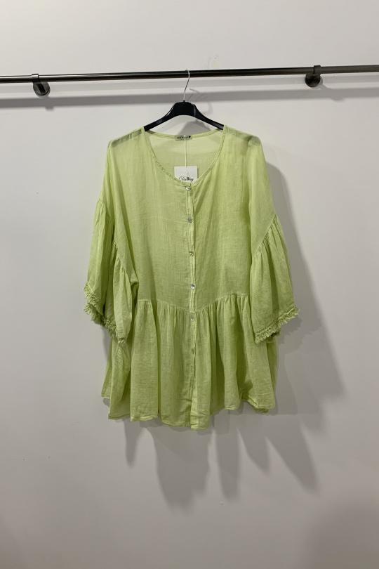 Chemises & blouses Femme Vert anis Danny 25206 Efashion Paris
