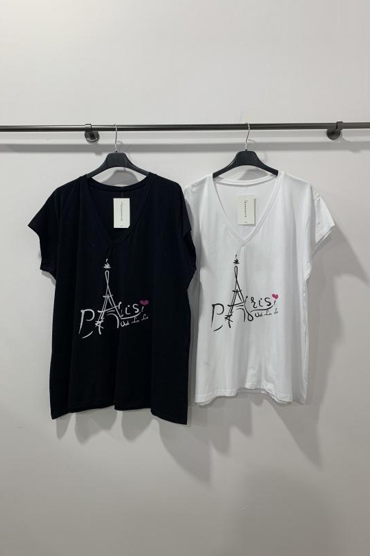 T-shirts Femme Noir Danny 2251C Efashion Paris