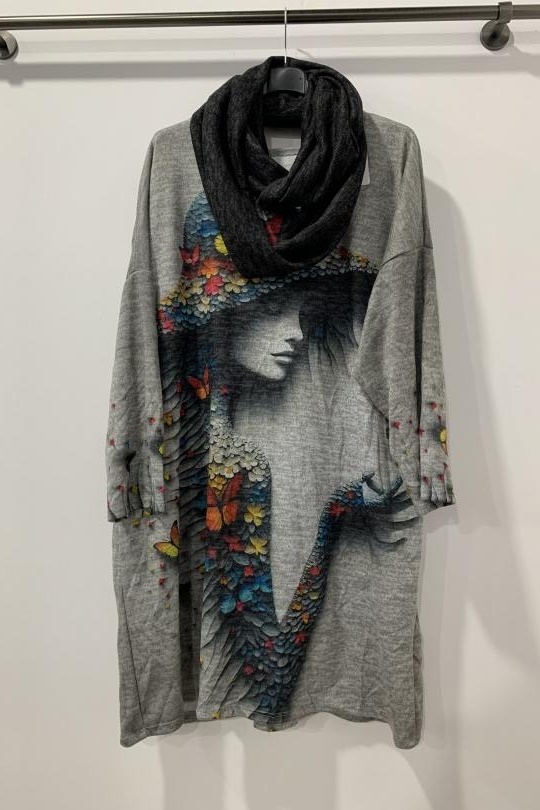 Robes & Combinaisons Femme Gris Danny 1088-10 Efashion Paris