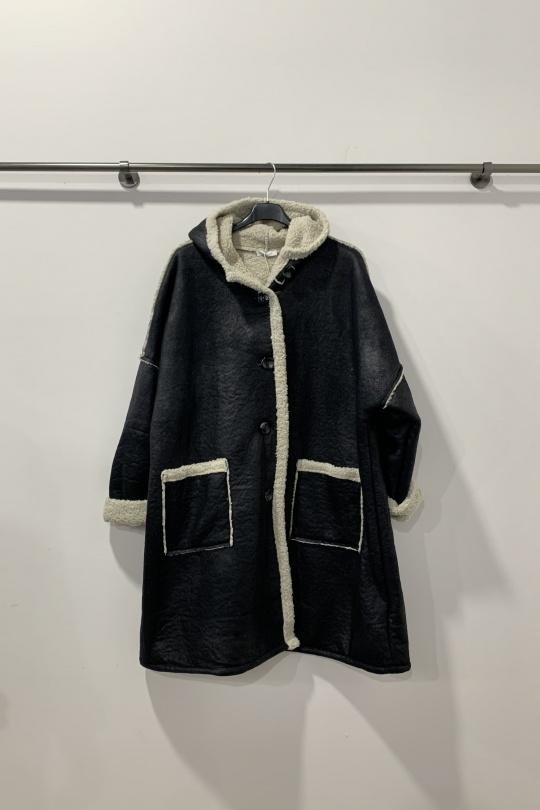 Manteaux Femme Noir Danny 25523 Efashion Paris