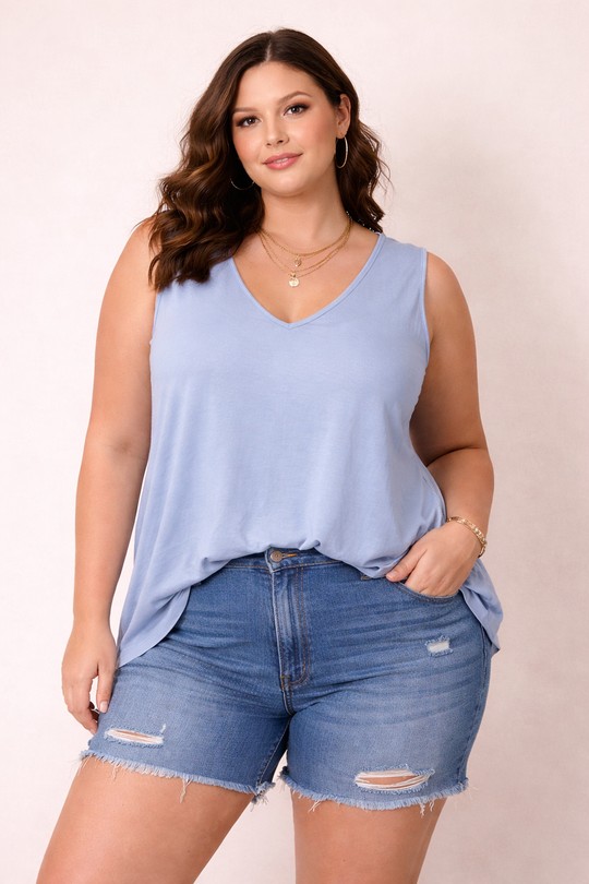 Vests Women Sky blue Danny 26134 Efashion Paris