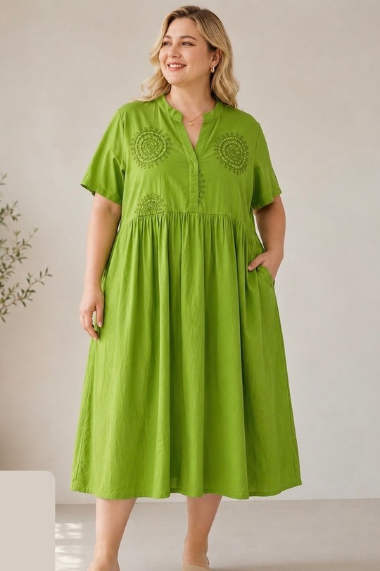 Robes & Combinaisons Femme Vert anis Danny 26308 Efashion Paris