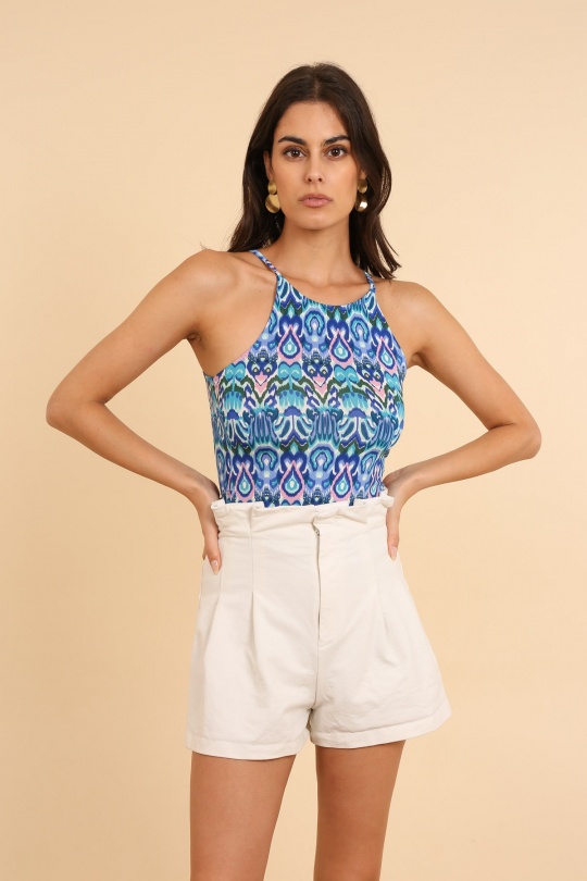 Tops Femme Bleu Van Der Rock 1566 Efashion Paris