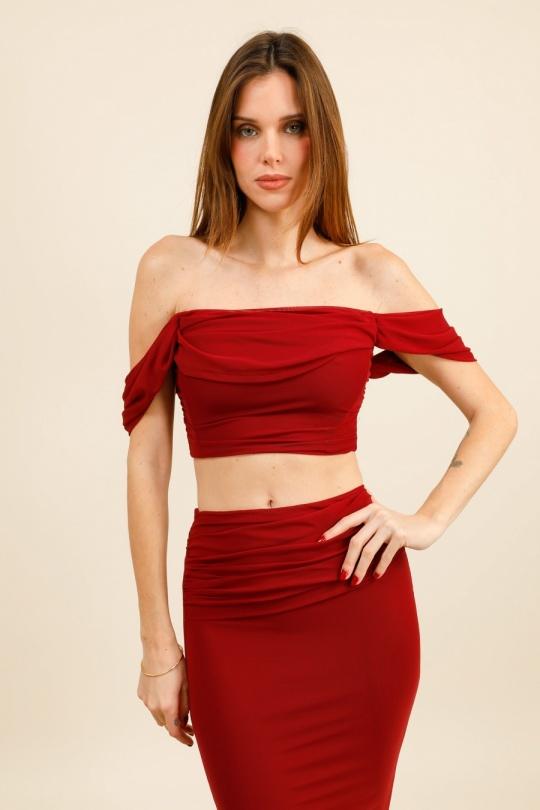 Tops Femme Bordeaux Van Der Rock VD2000-A Efashion Paris