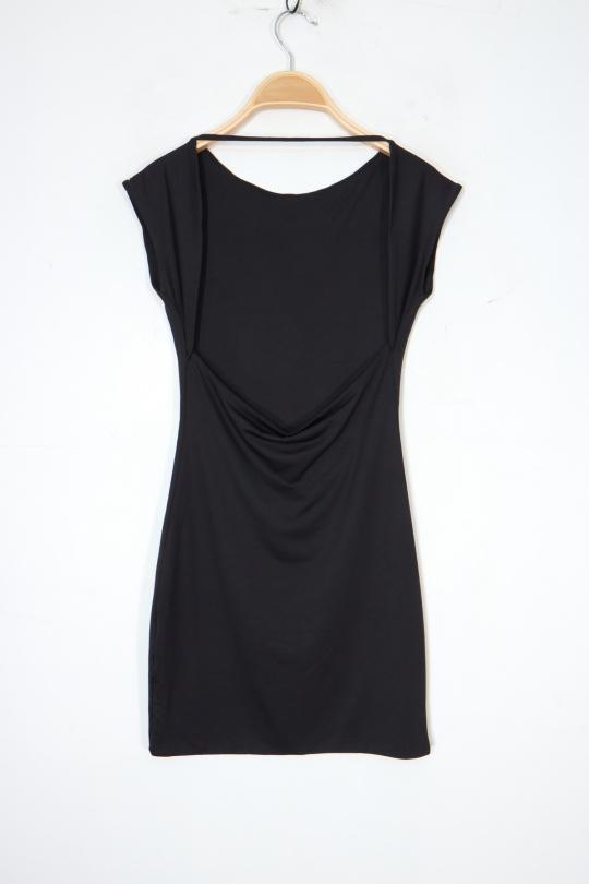 Robes courtes Femme Noir Van Der Rock VD2144 Efashion Paris